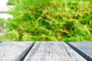 Eski ahşap zemin zemin yeşil yay