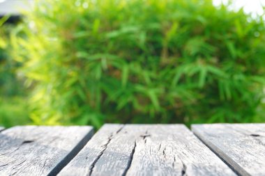 Eski ahşap zemin zemin yeşil yay