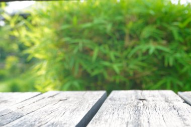 Eski ahşap zemin zemin yeşil yay