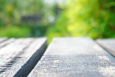 Eski ahşap zemin zemin yeşil yay