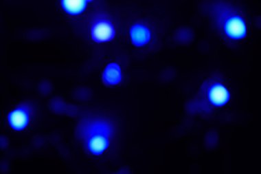 Bulanık mavi ışık yakın plan 