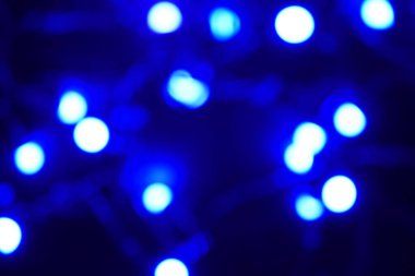 Bulanık mavi ışık yakın plan 