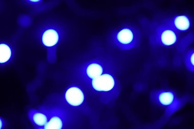 Bulanık mavi ışık yakın plan 