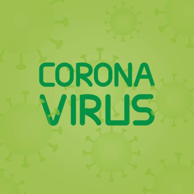 Corona virüsünün illüstrasyon vektörü. Wuhan 'da COVID-19. vektör illüstrasyonu