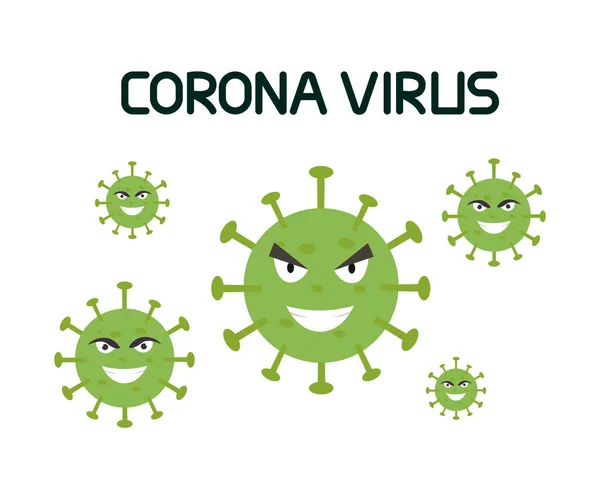 Ilustración Vector Del Virus Corona Covid Wuhan Ilustración Vectorial — Vector de stock