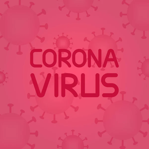 Ilustración Vector Del Virus Corona Covid Wuhan Ilustración Vectorial — Archivo Imágenes Vectoriales