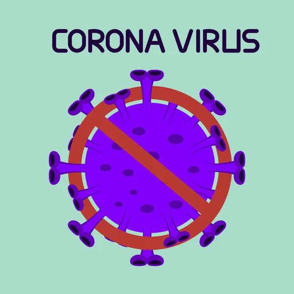 Illustration Vectorielle Virus Couronne Covid Wuhan Illustration Vectorielle — Image vectorielle