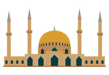 İslami cami düz tasarım tarzının taşıyıcısı