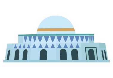 İslami cami düz tasarım tarzının taşıyıcısı
