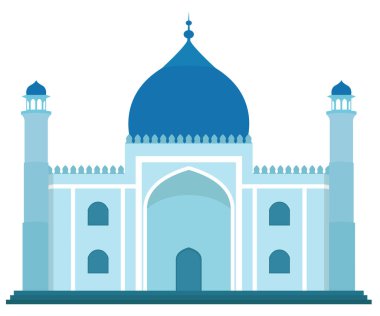 İslami cami düz tasarım tarzının taşıyıcısı