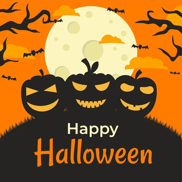 Ilustración Vectorial Fondo Halloween Perfecto Para Tus Carteles — Vector de stock