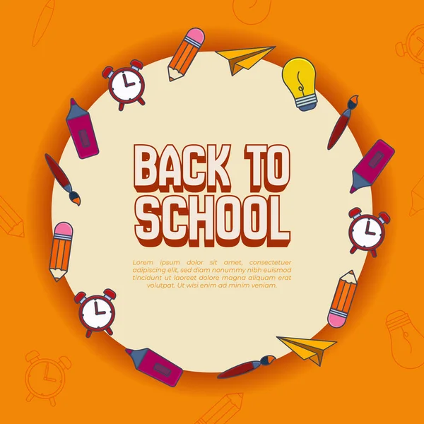 Okula Dönüş Dairesel Kompozisyonu