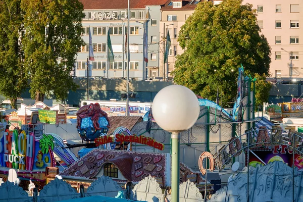 Stuttgart Bad Canstatt Almanya Ekim 2019 Eğlence Gezisi Canstatter Halk — Stok fotoğraf