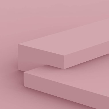 3D mor leylak sahne podyumu stüdyo arkaplanı minimum. Soyut 3d geometrik şekil çizimi. Kozmetik moda ürünleri için görüntü. Doğal monokrom renk tonları.