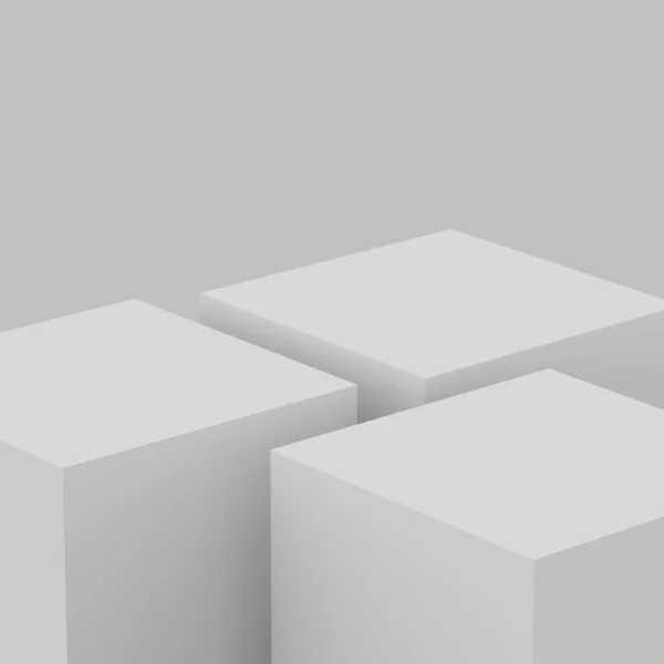 Γκρι Λευκό Σκηνή Βάθρο Σκηνή Minimal Στούντιο Φόντο Αφηρημένη Γεωμετρικό — Φωτογραφία Αρχείου