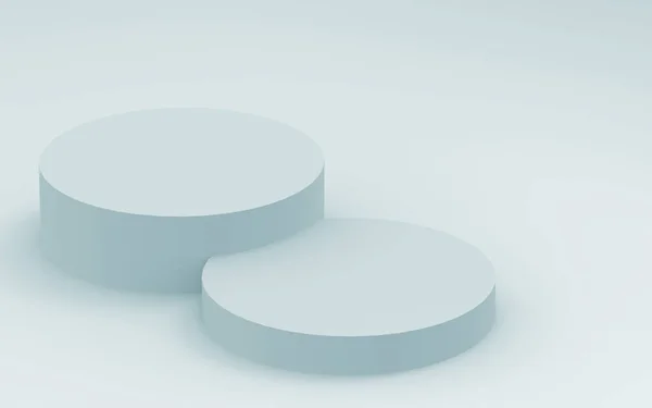 Сірий Білий Яскравий Циліндр Подіум Мінімальний Студійний Фон Анотація Геометричної — стокове фото