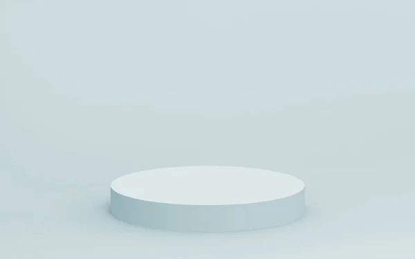 3D gri, parlak silindir podyum stüdyo arka planı. Soyut 3d geometrik şekil çizimi çizimi.