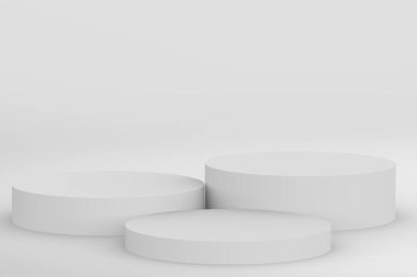 3D kahverengi altıgen podyum stüdyo arka planı. Soyut 3d geometrik şekil çizimi. Kozmetik güzellik ve moda ürünleri için görüntü. Yiyecek ve içecek.. 