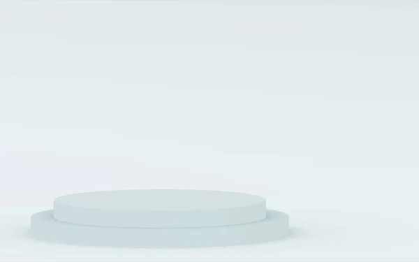 Grau Weiß Hellen Zylinder Podium Minimalen Studiohintergrund Abstrakte Geometrische Form — Stockfoto