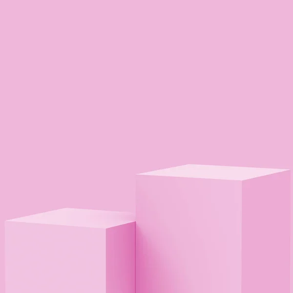 Pink Sweet Stage Podium Scene Minimal Studio Background Abstract Geometric — Stock Photo, Image