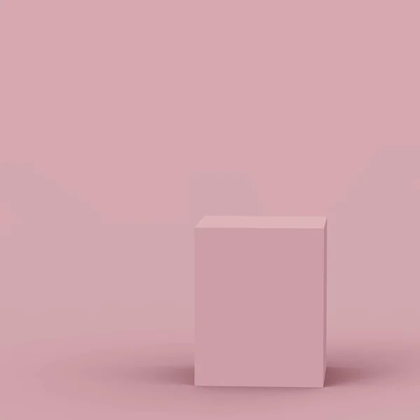 Фіолетовий Бузковий Куб Коробка Подіум Мінімальний Сценічний Студійний Фон Анотація — стокове фото