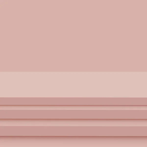 3Dほこりっぽいピンクのステージの表彰台シーン最小限のスタジオの背景 概要3D形状オブジェクトイラストレンダリング 化粧品ファッション製品の表示 ナチュラルモノクロカラートーン — ストック写真