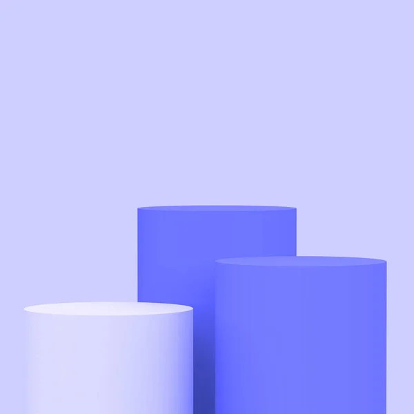 Púrpura Violeta Cilindro Podio Mínimo Fondo Estudio Abstracto Forma Geométrica —  Fotos de Stock