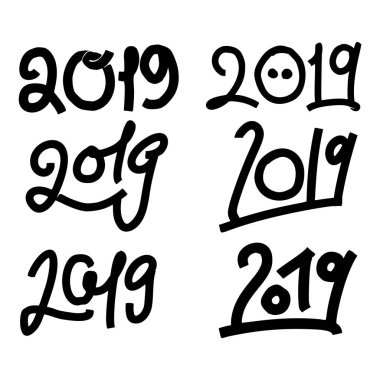 Mutlu yeni yıl 2019 bir yıl domuz çeşididir.