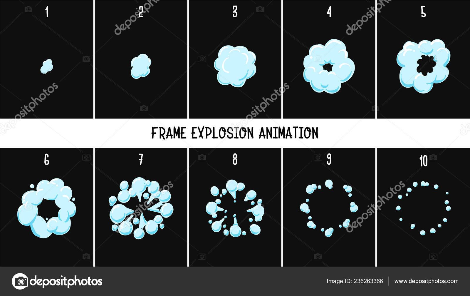 fogos de artifício de jogo, sprites de explosão de efeito de