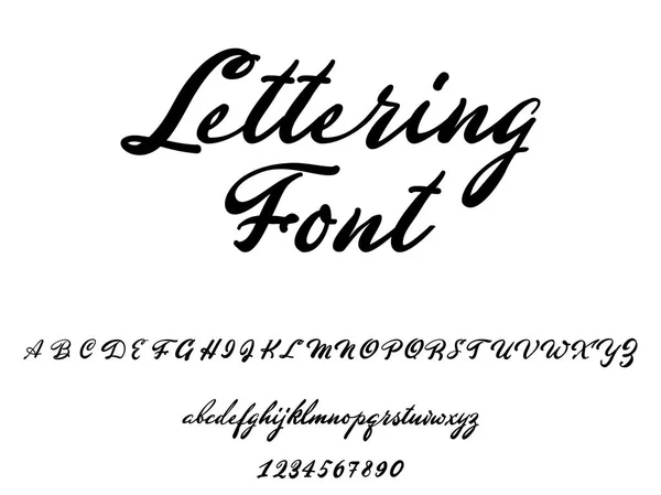Alfabeto latino, fatto a mano, carattere per il vostro disegno . — Vettoriale Stock