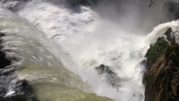 Zicht Iguazu Watervallen Argentinië — Stockvideo