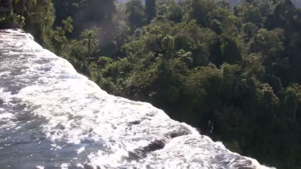 Pemandangan Air Terjun Iguazu Argentina — Stok Video