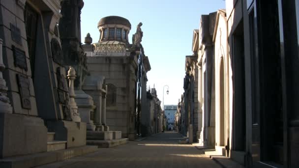 阿根廷布宜诺斯艾利斯Recoleta公墓 — 图库视频影像