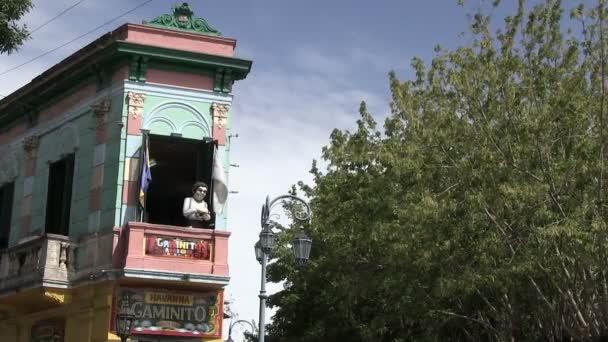 Caminito Caddesi Boca Buenos Aires Arjantin — Stok video