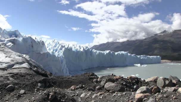 Perito Moreno Glaciär Argentina — Stockvideo