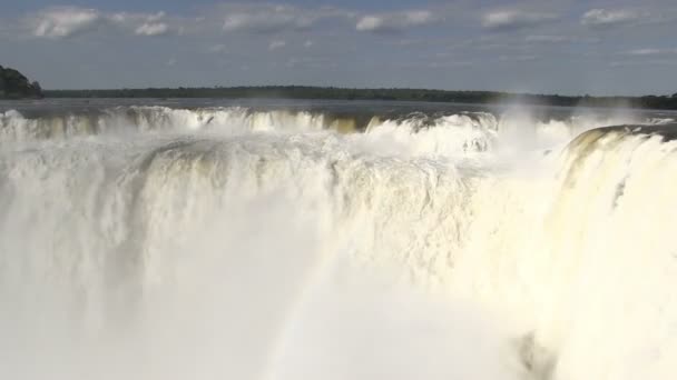 Widok Wodospad Iguazu Argentyna — Wideo stockowe