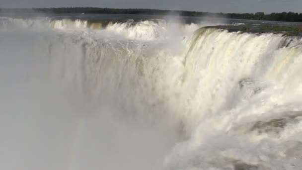 Widok Wodospad Iguazu Argentyna — Wideo stockowe