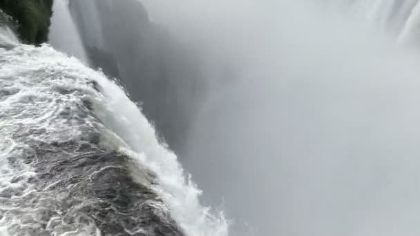 Pemandangan Air Terjun Iguazu Argentina — Stok Video