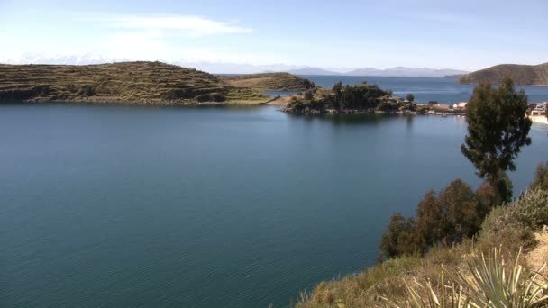 太陽の島 Isla Del Sol チティカカ湖 ボリビア — ストック動画