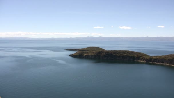 太陽の島 Isla Del Sol チティカカ湖 ボリビア — ストック動画