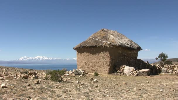 Island Sun Isla Del Sol Lake Titicaca Bolivia — Stock Video