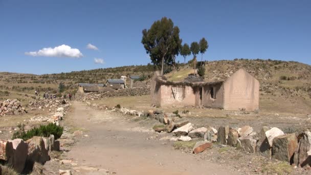 Wyspa Słońca Isla Del Sol Jezioro Titicaca Boliwia — Wideo stockowe