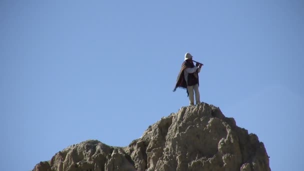 Paz June 2007 Valle Luna Moon Valley Paz Bolivia — Stock Video