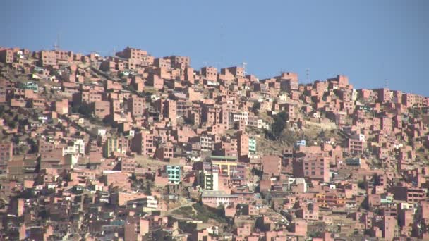 Vista Paz Bolívia — Vídeo de Stock