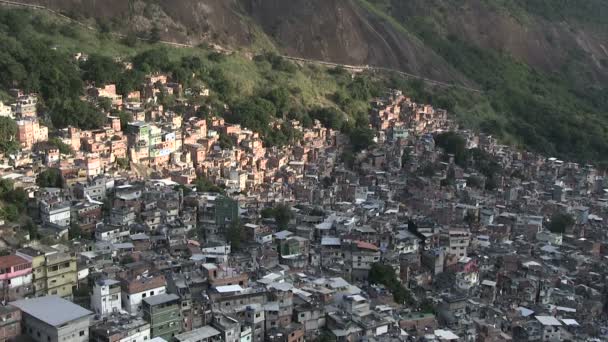 Favela Rio Janeiro Brasilien — Stockvideo