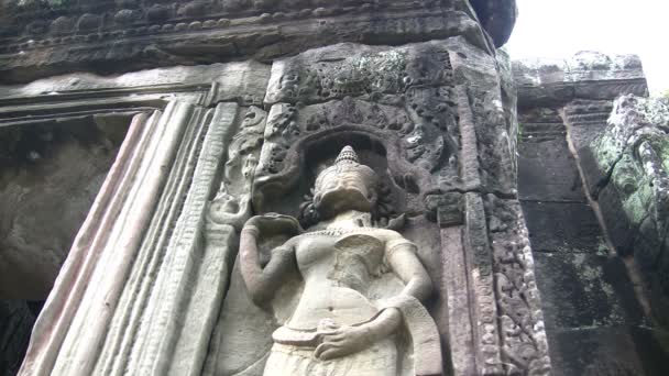 Banteay Kdei Siem Reap Kambodja — Stockvideo