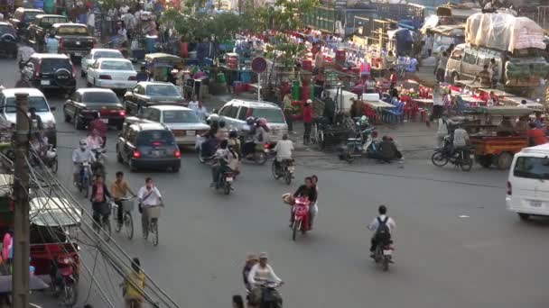 Phnom Penh Oct 2007 Phnom Penh Kamboçya — Stok video