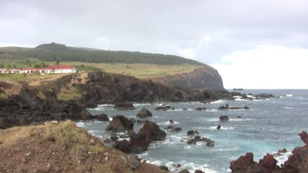 Pemandangan Pulau Paskah Chili — Stok Video