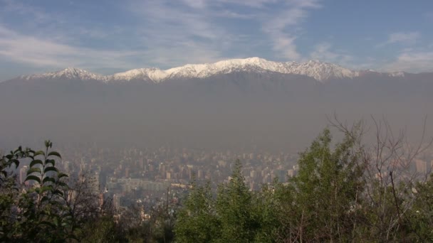 Vista Santiago Chile — Vídeo de stock