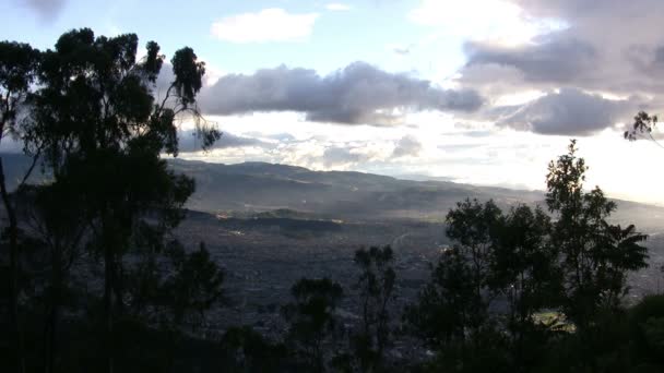 Bogota Uitzicht Vanaf Monserrate Colombië — Stockvideo